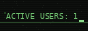 Animated 88x31 retro web button reading Active Users