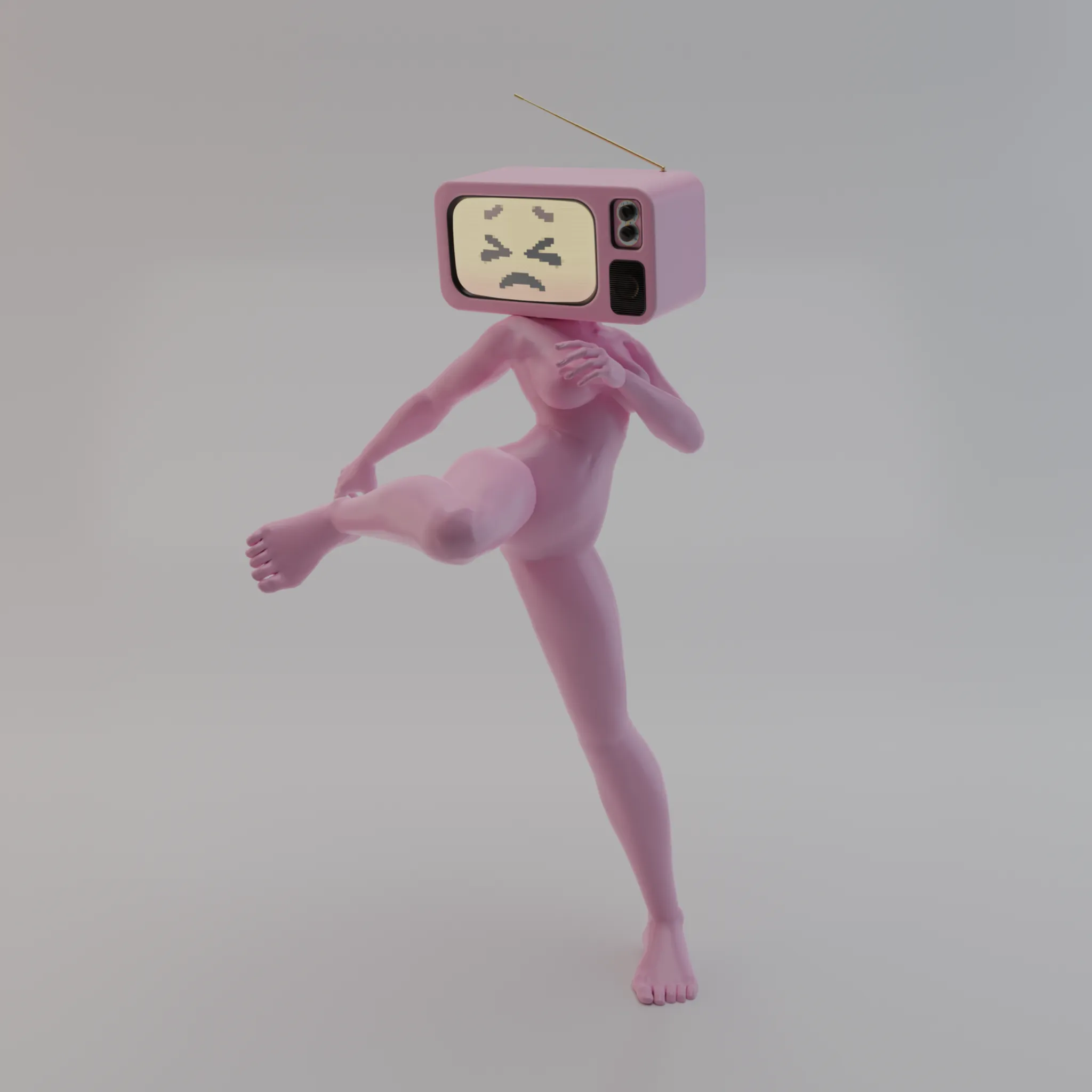 Fight Mood Tube [Pink] – digital artwork