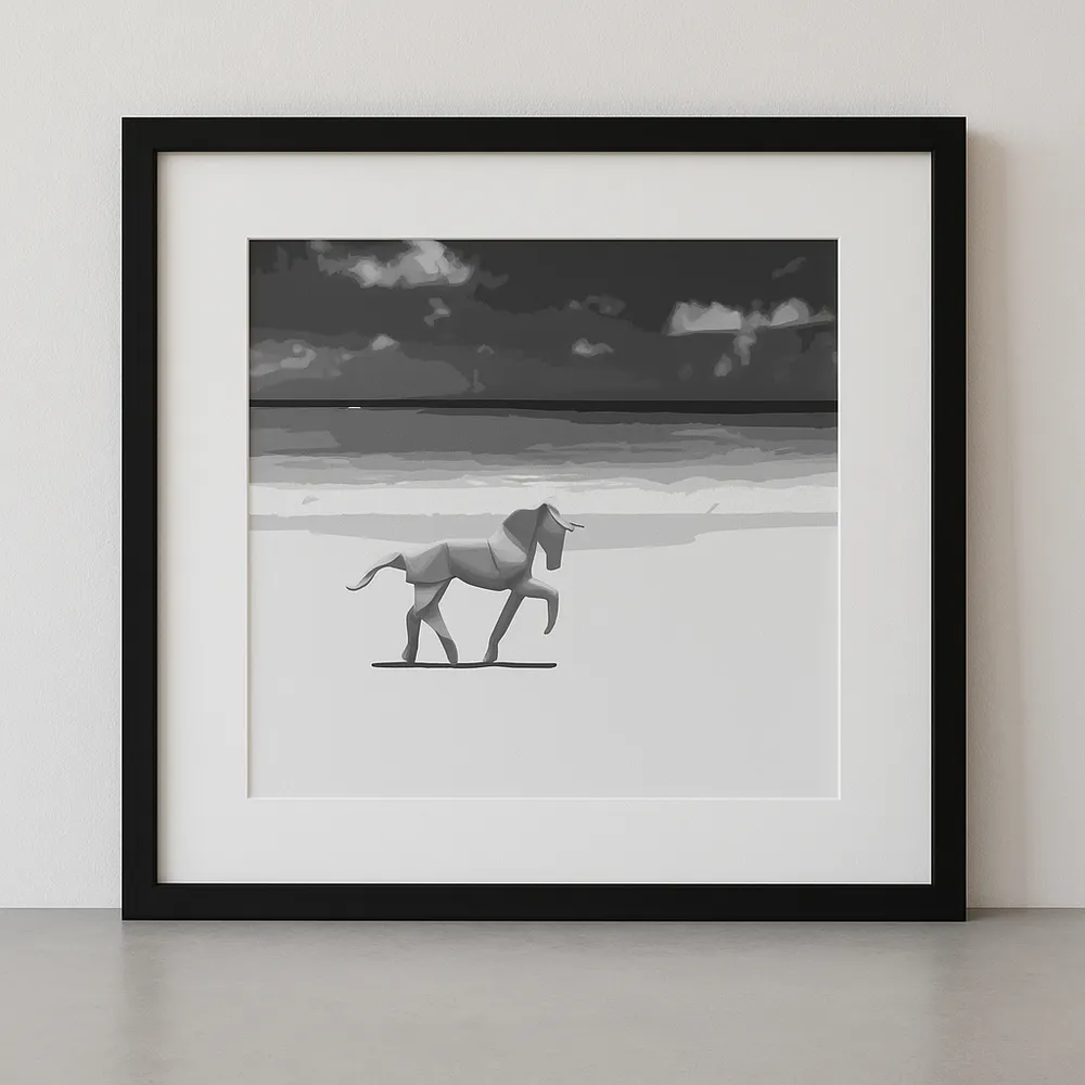 Brumby framed giclée print
